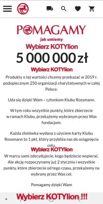 KLUB Rossmann i KOTYlion - pięknie dziękujemy !!!
