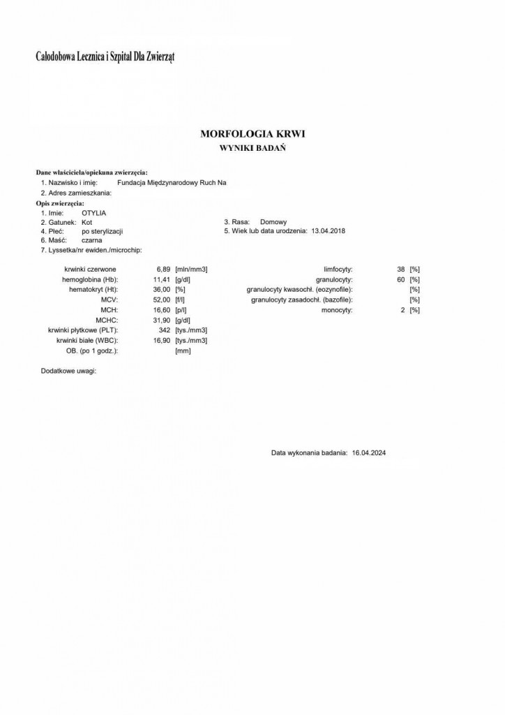 Otylia - adoptowana :)