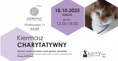 18.10.2025 Łódź, godz. 12-18 - Kiermasz w Niebostanie - zapraszamy :)